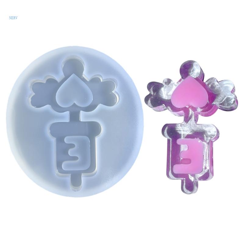 Khuôn Silicone Làm Mặt Dây Chuyền / Móc Khóa Hình Trống DIY