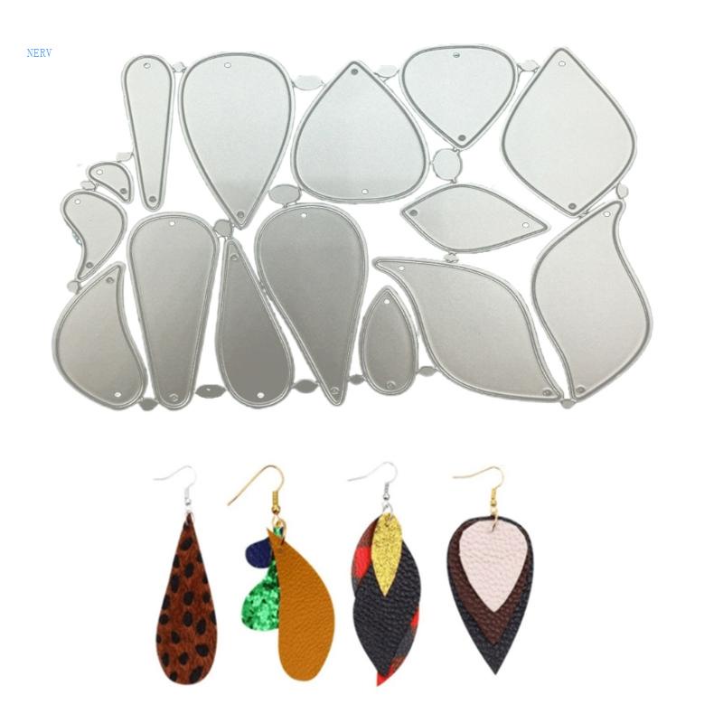 Khuôn Cắt Bông Tai Bằng Kim Loại Hình Giọt Nước Dùng Làm Bông Tai Da