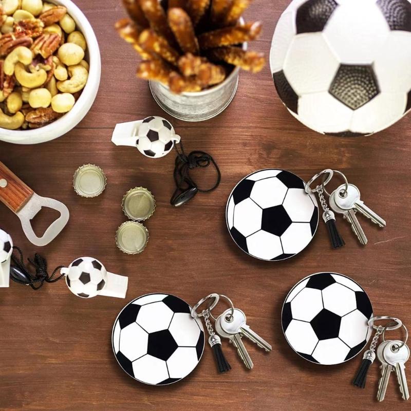 Set 80 Móc Khóa Quả Bóng Đá Bằng Acrylic DIY