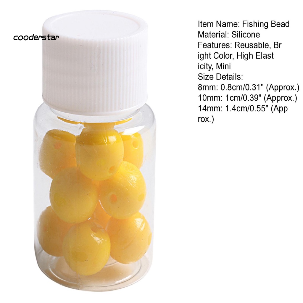 Phao Nổi Câu Cá Bằng Silicone 8 / 10 / 14mm Mùi Hương Bắp Tái Sử Dụng Linh Hoạt