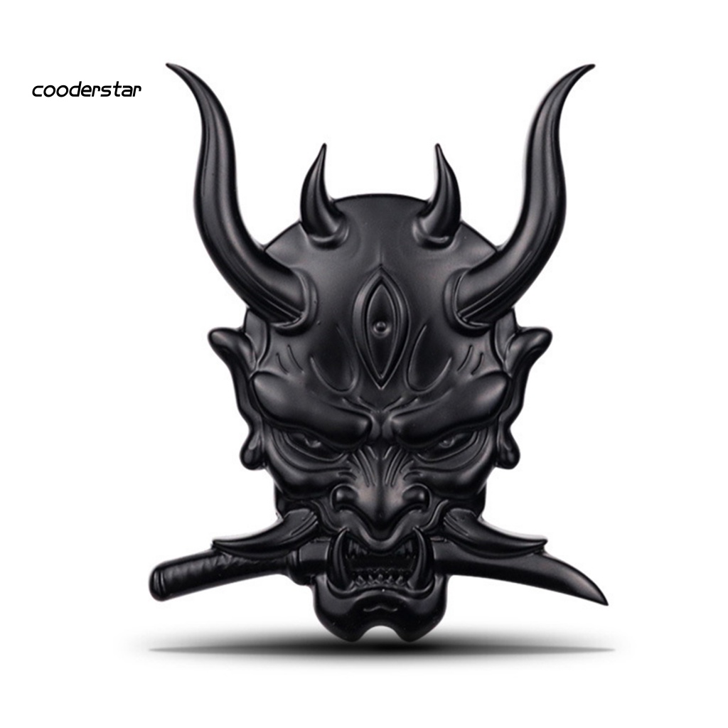 Nhãn Dán Trang Trí Xe Hơi Tự Dính Họa Tiết Chiến Binh 3D Kiểu Nhật Bản Chống Thấm Nước