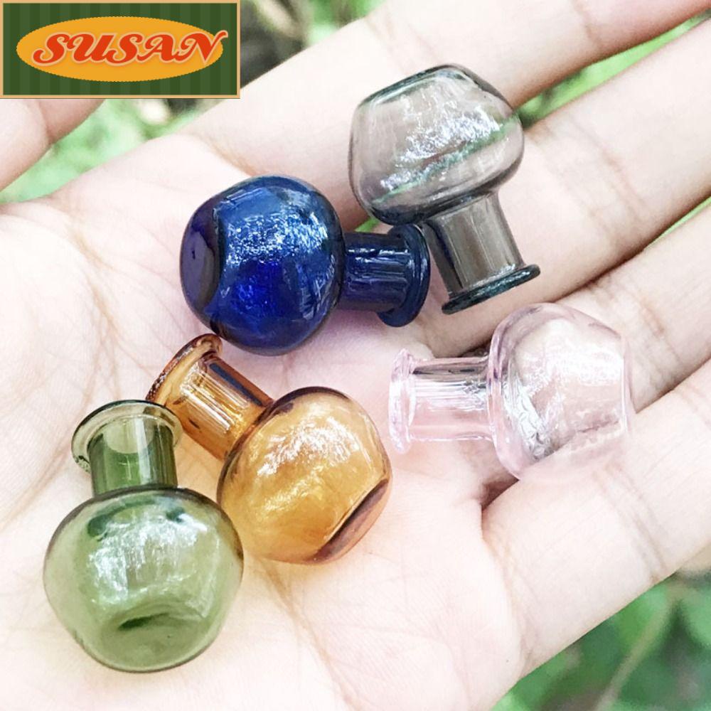 SUSANS Bộ 2 Bình Hoa Thủy Tinh Mini 2.5cm Tỉ Lệ 1: 12 Trang Trí Nhà Búp Bê