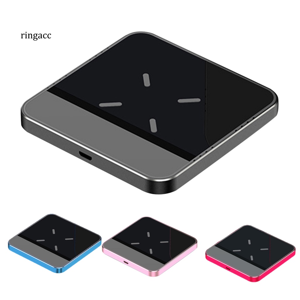 Đế Sạc Nhanh Không Dây RGA 15W Bằng Hợp Kim Nhôm Mặt Gương Cho Samsung Huawei iPhone Xiaomi