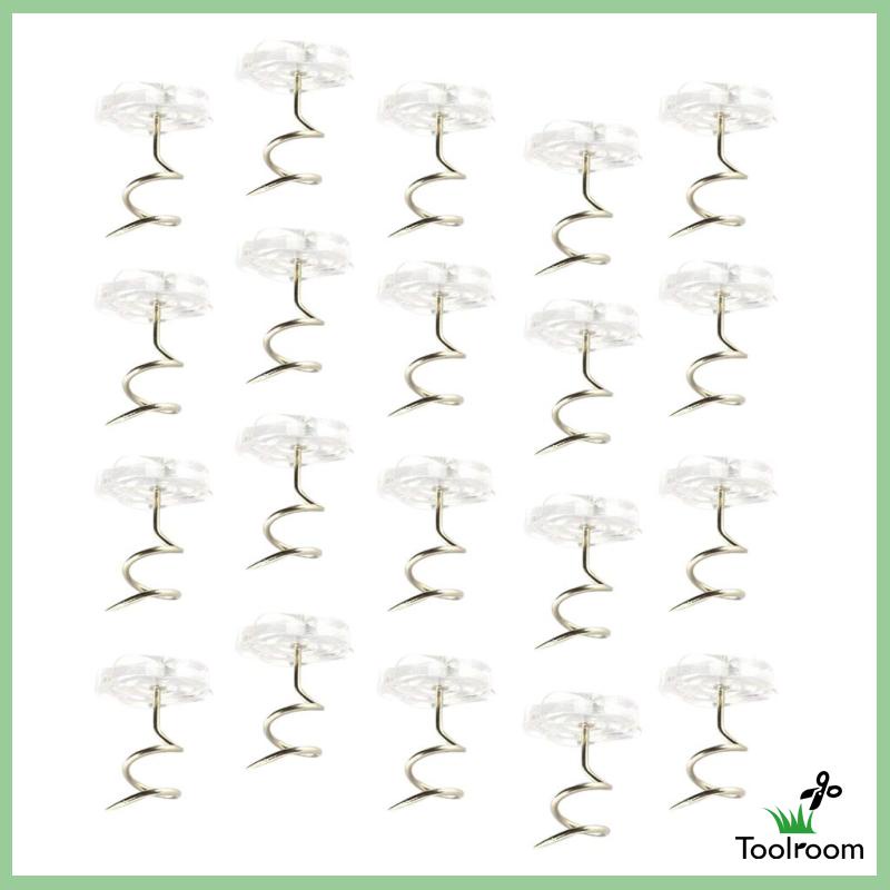 Set 20 Ốc Vít Đầu Xoắn Tròn Trong Suốt