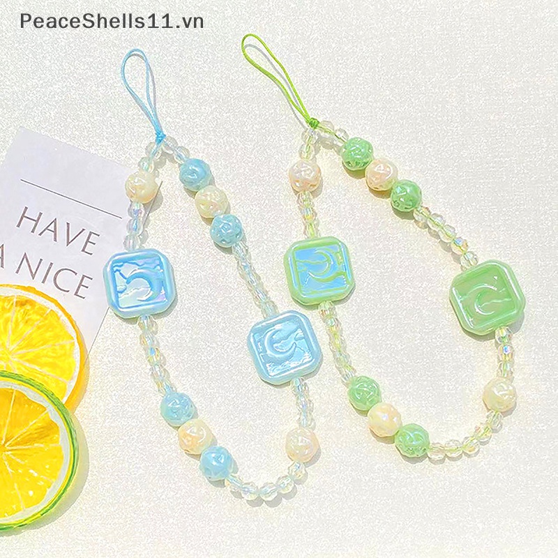 Dây Đeo Điện Thoại Acrylic Hạt Ngọc Trai Thời Trang Chống Thất Lạc Cho Nữ