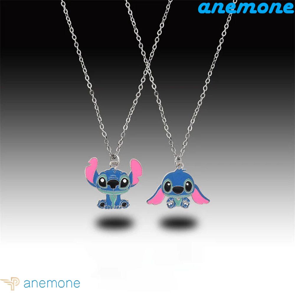 ANEMONE Vòng cổ MặT HìNh Lilo &amp; Stitch Dễ Thương ThờI Trang Cho Nữ