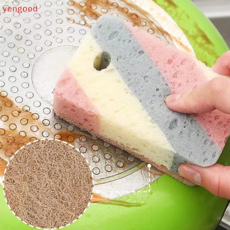 (YGD) Miếng Bọt Biển Rửa Chén Bằng Bột Cotton Nén Khí Khử Nhiễm Mạnh Có Thể Tái Sử Dụng Cho