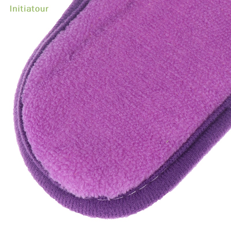 [InitiatourV] Thảm Xốp Lót Sàn Nhà Tắm / Toilet Hình Chữ U Bằng Lông Cừu San Hô Trang Trí Nhà Cửa