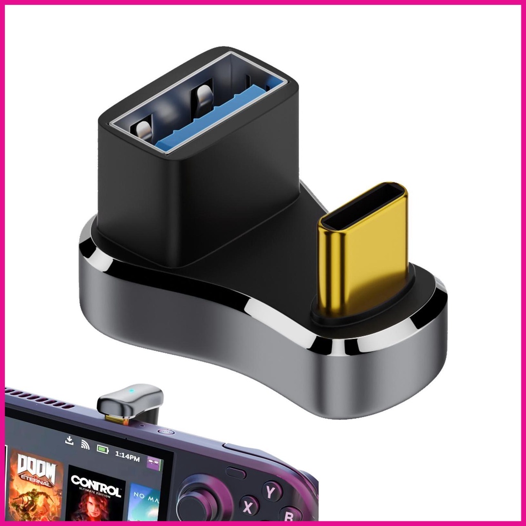 Đầu Nối Chuyển Đổi USB C Đực Sang Cái Xoay 180 Độ Cho Máy Tính Bảng Switch USB C