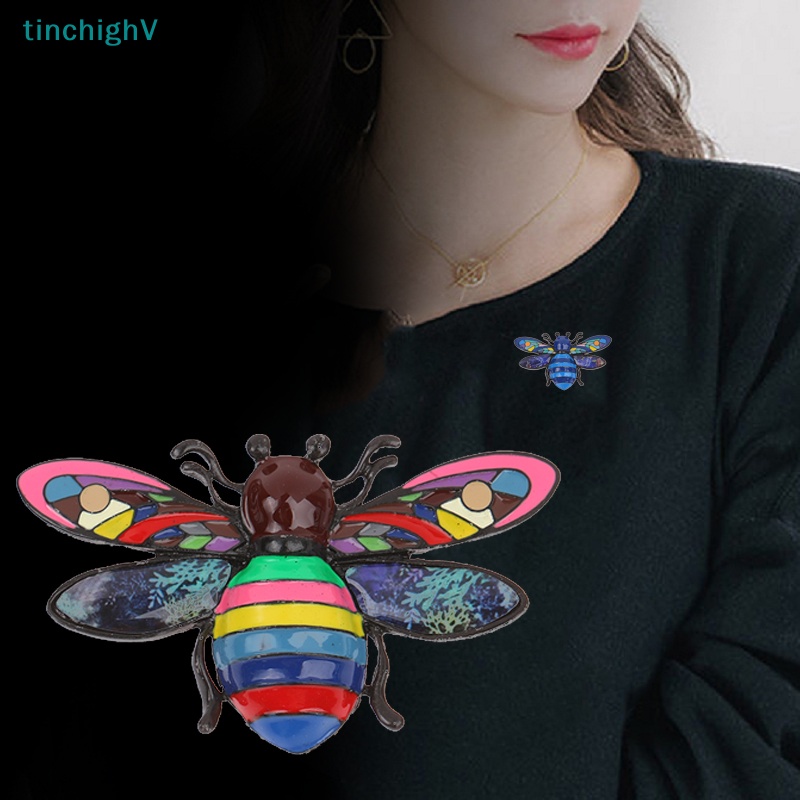 Ghim Cài Áo Hình Chú Ong Tráng Men Nhiều Màu Sắc Thời Trang Cho Nữ