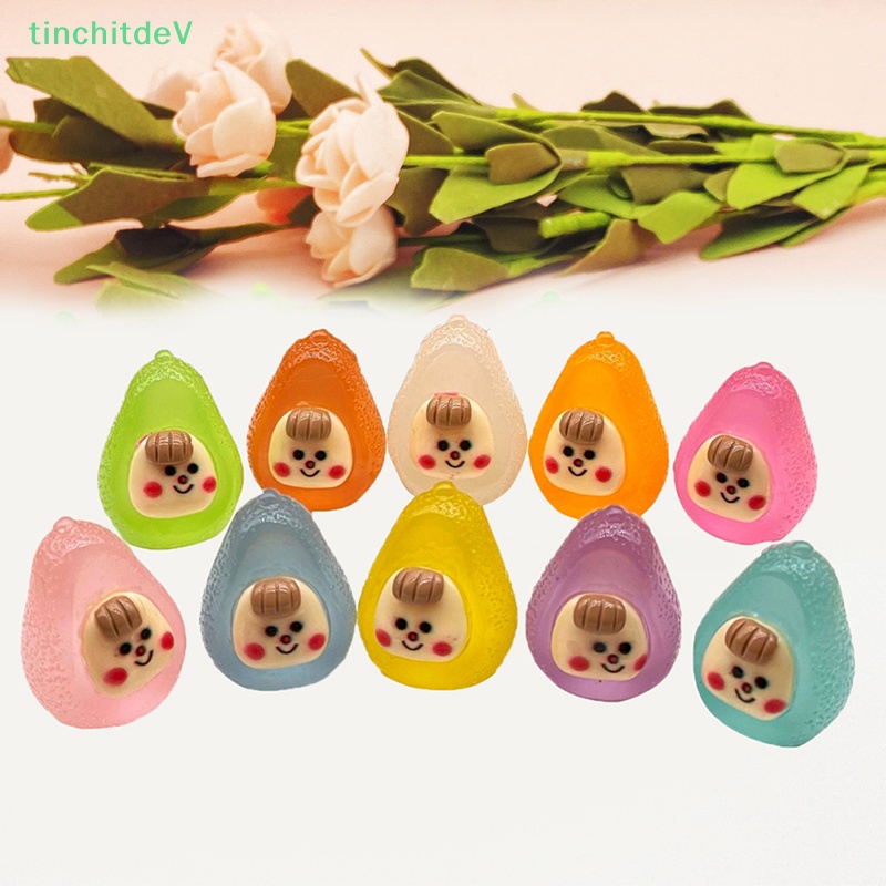 [TinchitdeV] Set 2 Quả Bơ Mini Dạ Quang Trang Trí Tiểu Cảnh / Nhà Búp Bê