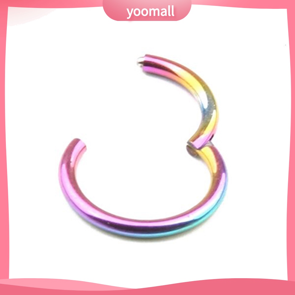 1 Khuyên Mũi / Môi Bằng Thép Không Gỉ 16G 14G