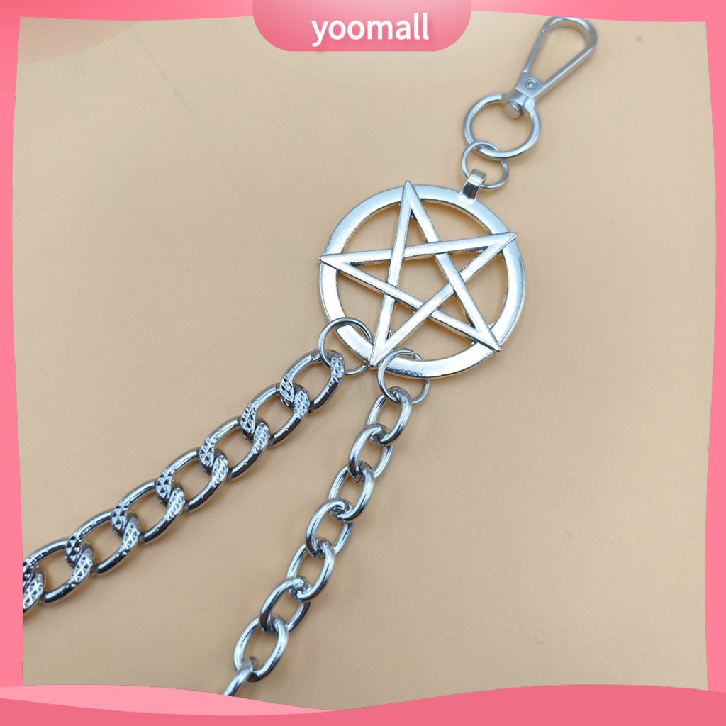 Dây Xích Kim Loại Đeo Thắt Lưng Quần Jean Nhiều Lớp Phong Cách Hip Hop Cho Nam Và Nữ