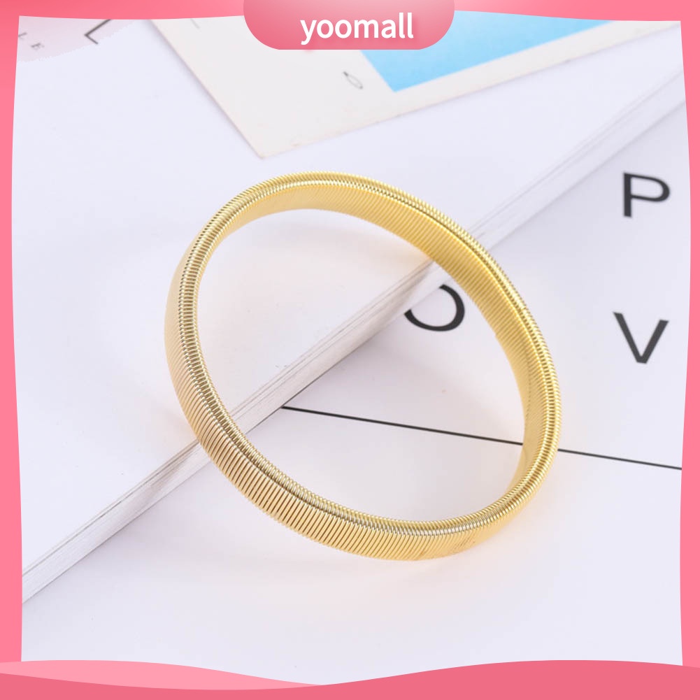 Vòng Đeo Tay Kim Loại Đàn Hồi Đơn Giản Cho Nam Giới