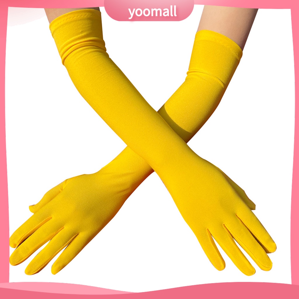 1 Đôi Găng Tay Dài Siêu Mềm Mại Thân Thiện Với Da Chống Phai Màu Dùng Để Hóa Trang / Khiêu Vũ / Quán Bar / Tiệc Tùng