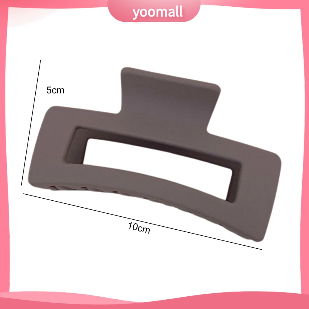 Kẹp Tóc Càng Cua Tạo Kiểu Tóc Chống Rơi Vỡ Màu Trơn Thanh Lịch Cho Nữ