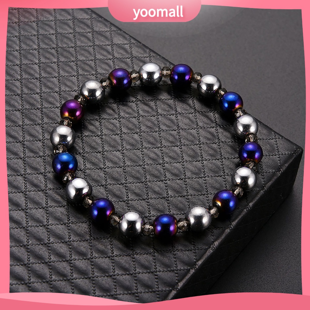 Vòng Tay Chuỗi Hạt Đá Hematite Thay Đổi Màu Sắc Dành Cho Nam Và Nữ