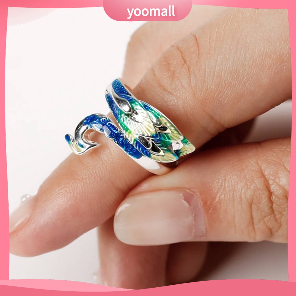 Vòng Tay / Nhẫn Mạ Điện Hình Chim Công Nhiều Màu Thanh Lịch Cho Nữ