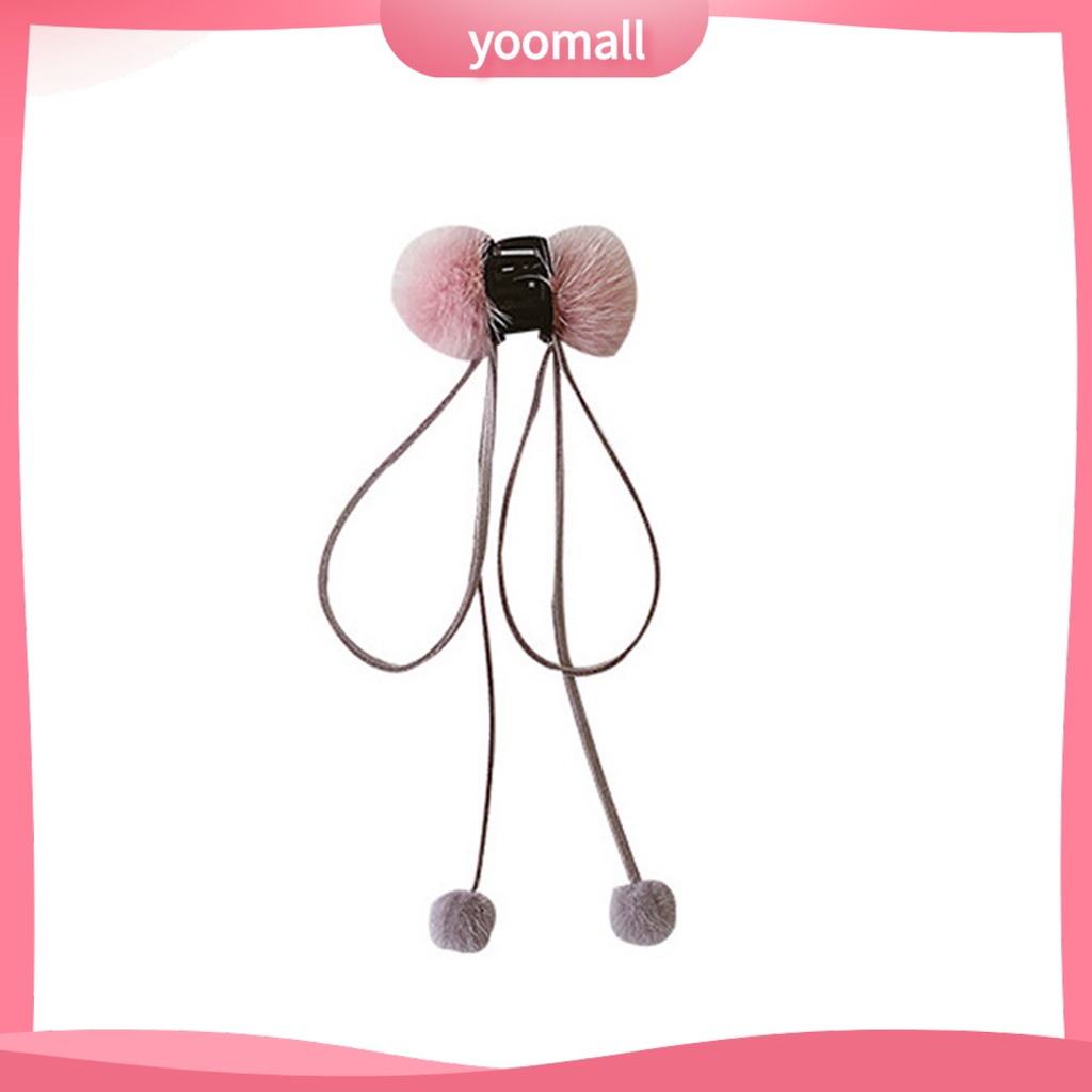 Kẹp Tóc Đính Nơ Ruy Băng Có Răng Nhỏ Xinh Xắn Phong Cách Hàn Quốc Cho Bạn Gái