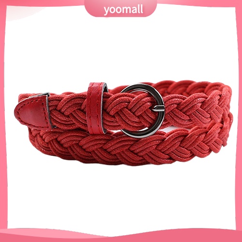 Thắt Lưng Bện Dây Có Khóa Cài Trang Trí Đầm Thời Trang Cho Nữ