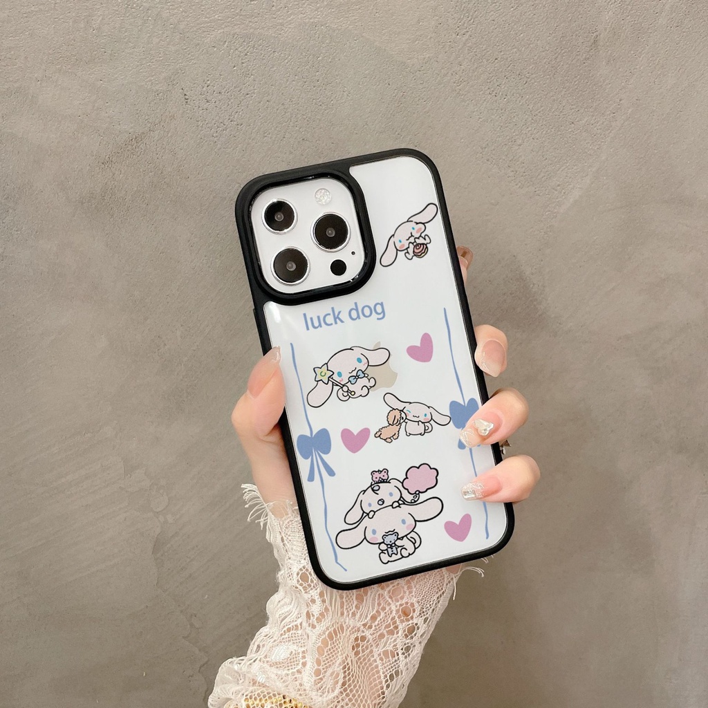 Ốp Điện Thoại Nhựa Acrylic Chống Sốc Hình Chú Chó Hoạt Họa Cho Iphone 14 Plus 13 Pro Max 12 11 X Xs Xr 8 7