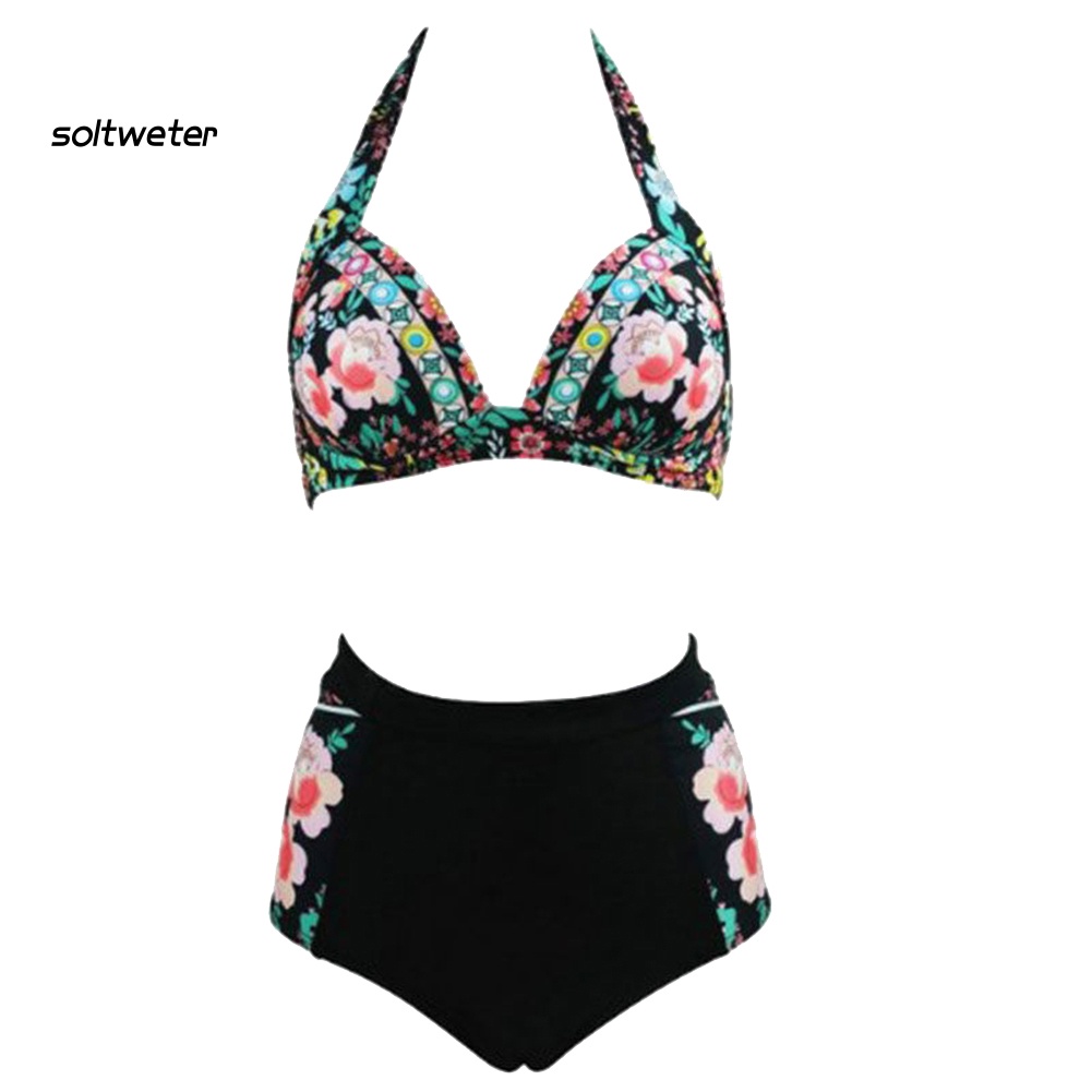 Bộ Bikini Hai Mảnh Họa Tiết Hoa Có Gọng Gợi Cảm Cho Nữ