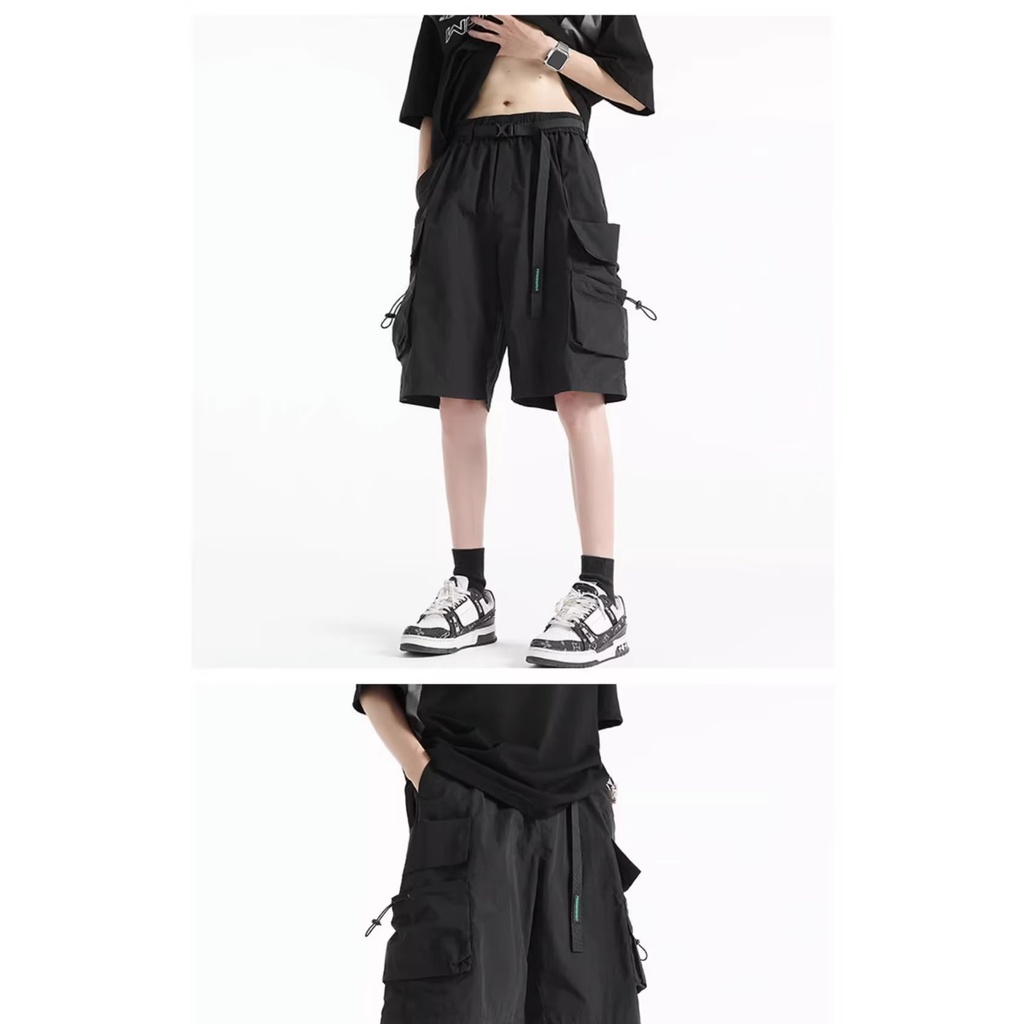 Quần Short Ống Rộng Đa Năng Phong Cách Đường Phố Mỹ Thời Trang Mùa Hè Cho Nam
