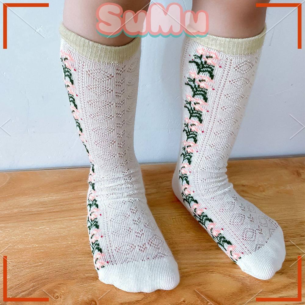 SUMU Vớ Cotton Thể Thao Phối Lưới Thời Trang Cho Bé