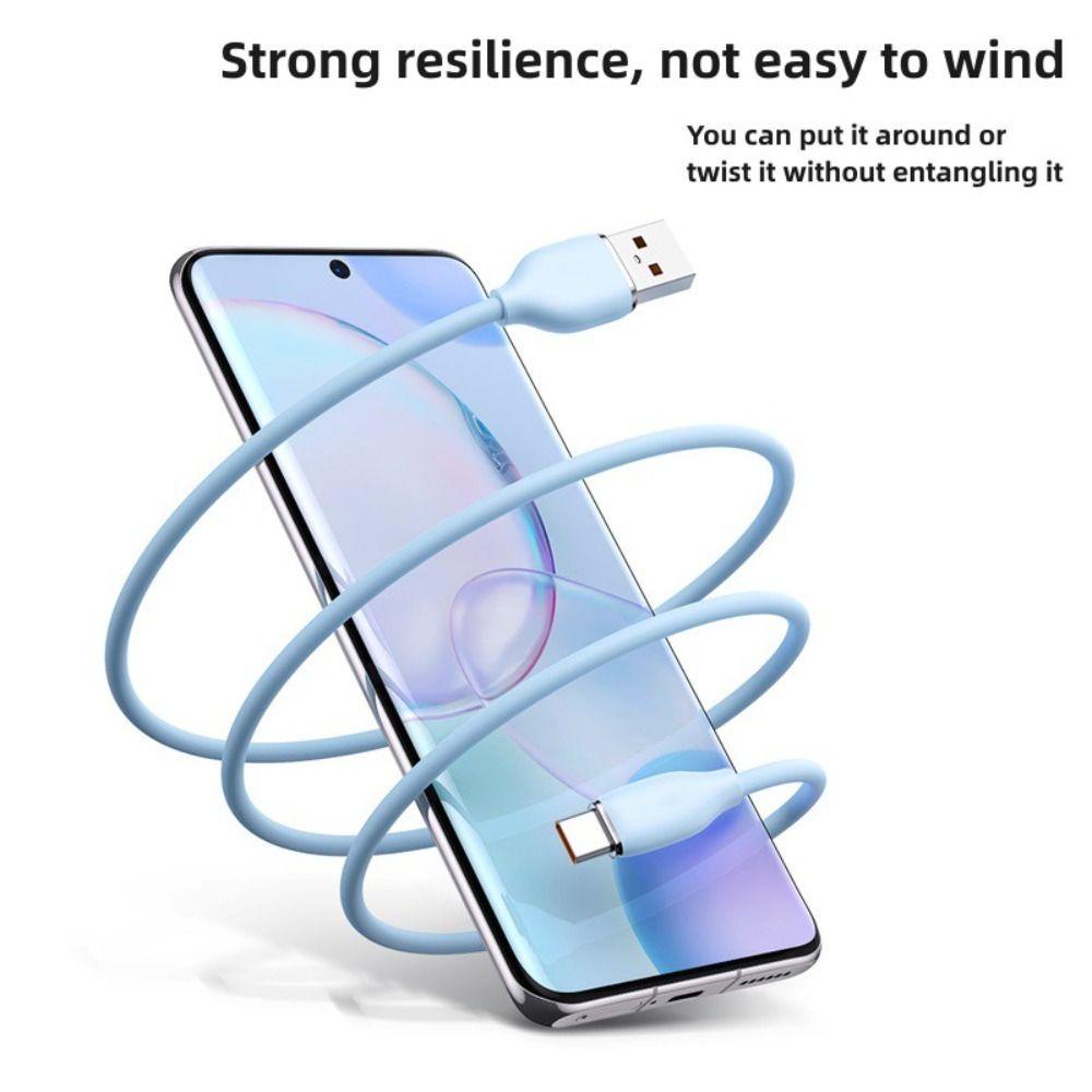 Dây Cáp Sạc Nhanh 100W 6A USBC Type C Bằng Silicone