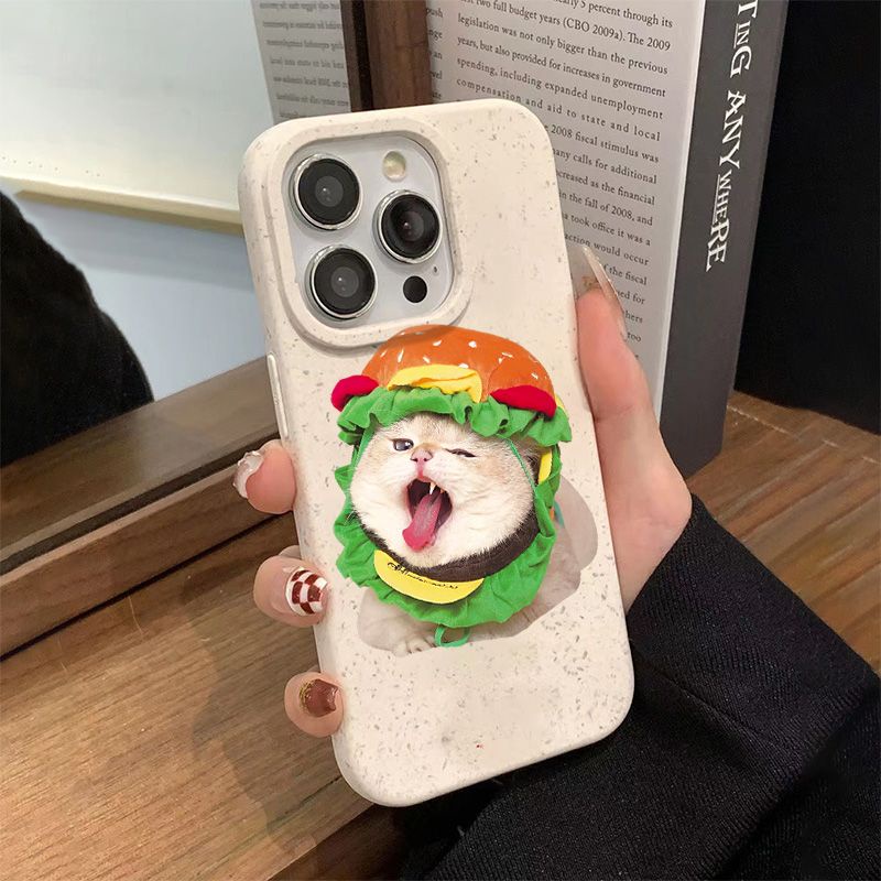 Ốp Điện Thoại Mềm Chống Sốc In Hình Hamburger EVWY Cho Iphone 12 13 8 7Plus 14Promax 11