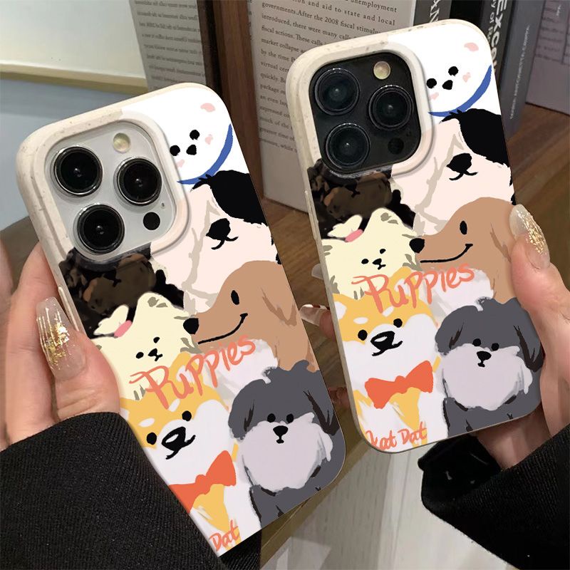 Ốp Điện Thoại Mềm Chống Sốc Bảo Vệ Toàn Diện In Hình Chú Chó Dễ Thương Cho Iphone Max 78I 12 14 Pro Plus 11 13 5MRH