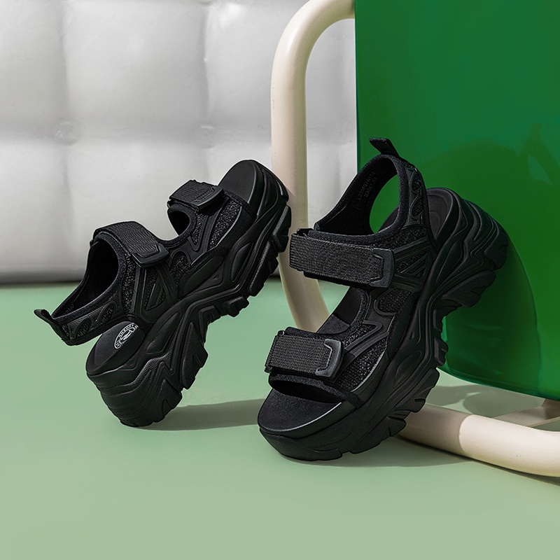 Sandal Đế Dày Tăng Chiều Cao Mềm Mại Thoải Mái Phong Cách Mecha Thời Trang Mùa Hè
