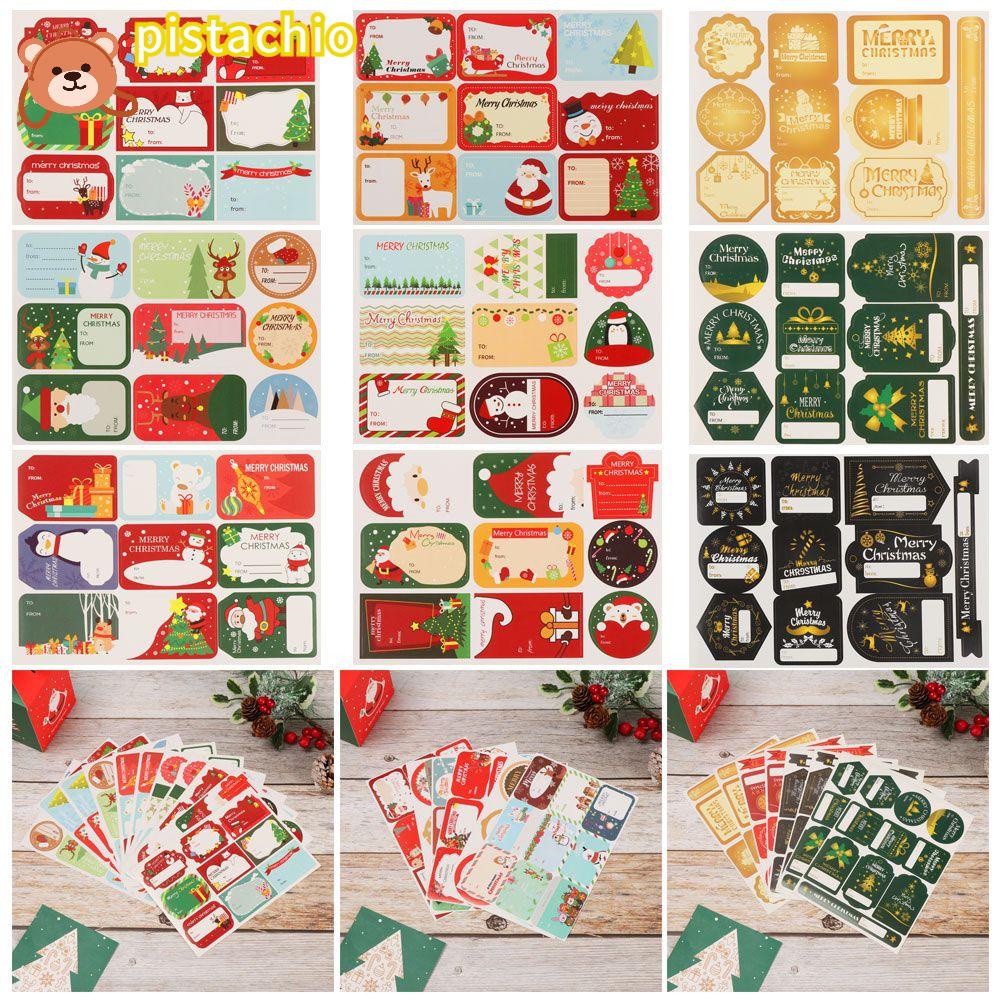 PISTA Miếng Dán Trang Trí Giáng Sinh Tự Dính DIY