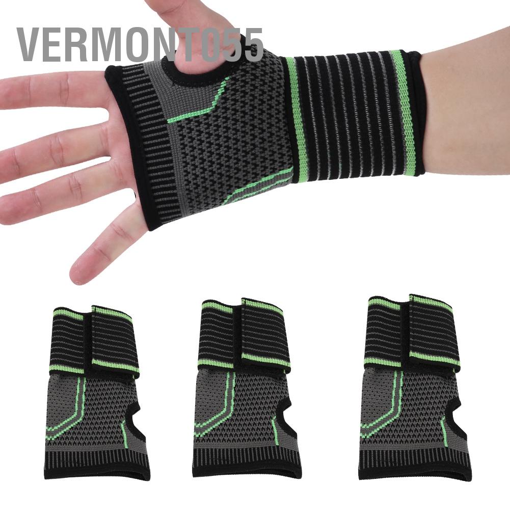 Vermont055 Bảo vệ thể thao Dây đeo cổ tay Bracer với đai áp lực