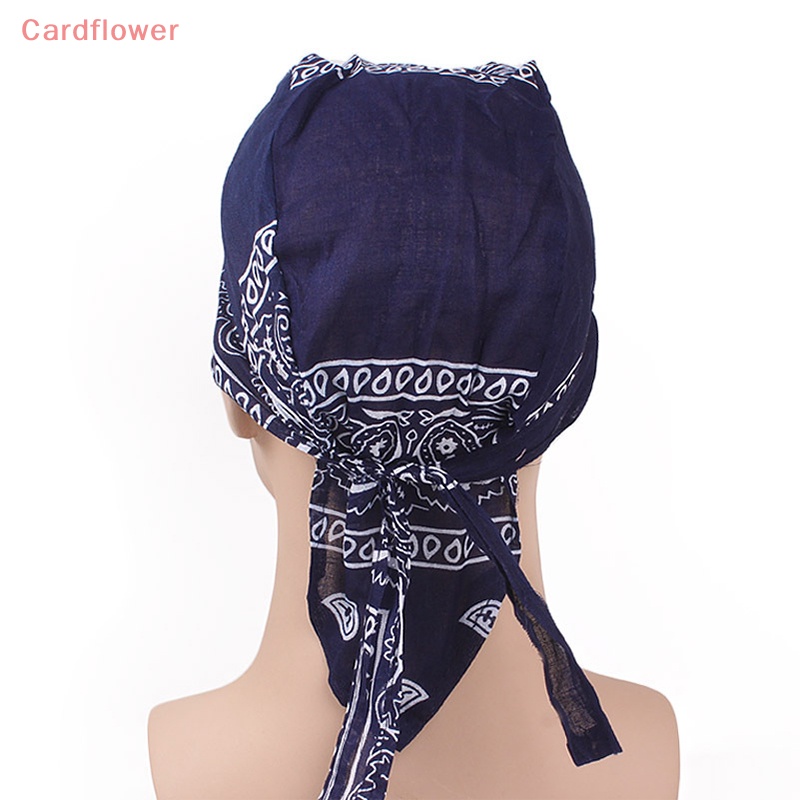 < Cardflower > Khăn Trùm Đầu Bandana Bằng Cotton Phong Cách Cướp Biển Hip hop Mới Dành Cho Nam Và Nữ