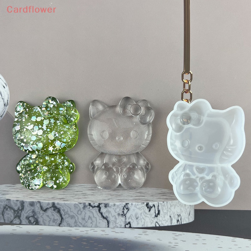 Khuôn Silicon Làm Trang Sức Thủ Công Hình Mèo Kitty Mới