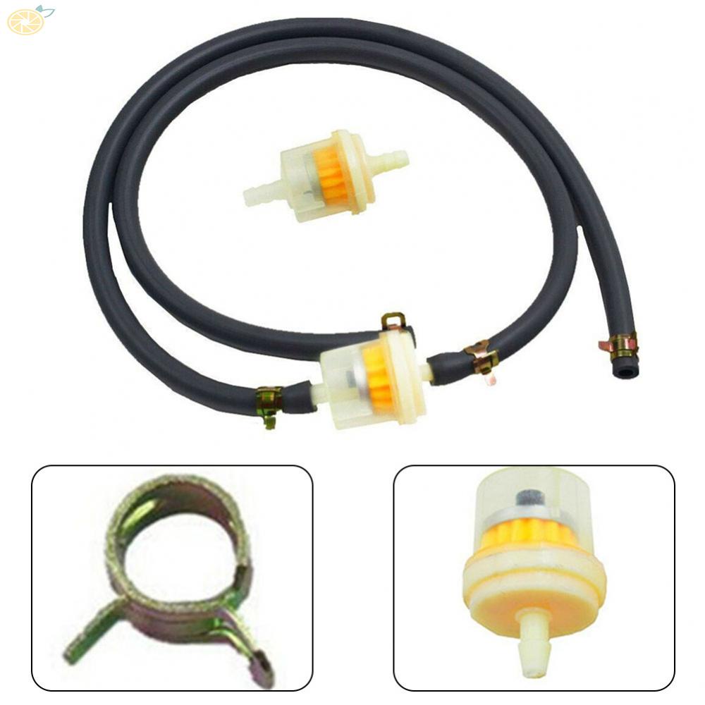 【VARSTR】Fuel Line Hose 1/4\"in 2pcs Filters 2pcs Fuel Line Hose 395051R 4pcs Clamps