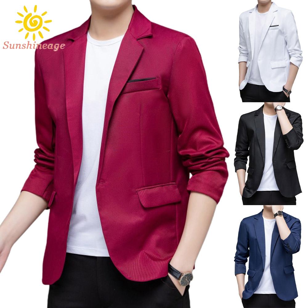 Áo Khoác Tuxedo Mỏng Màu Sắc Thanh Lịch Cho Nam