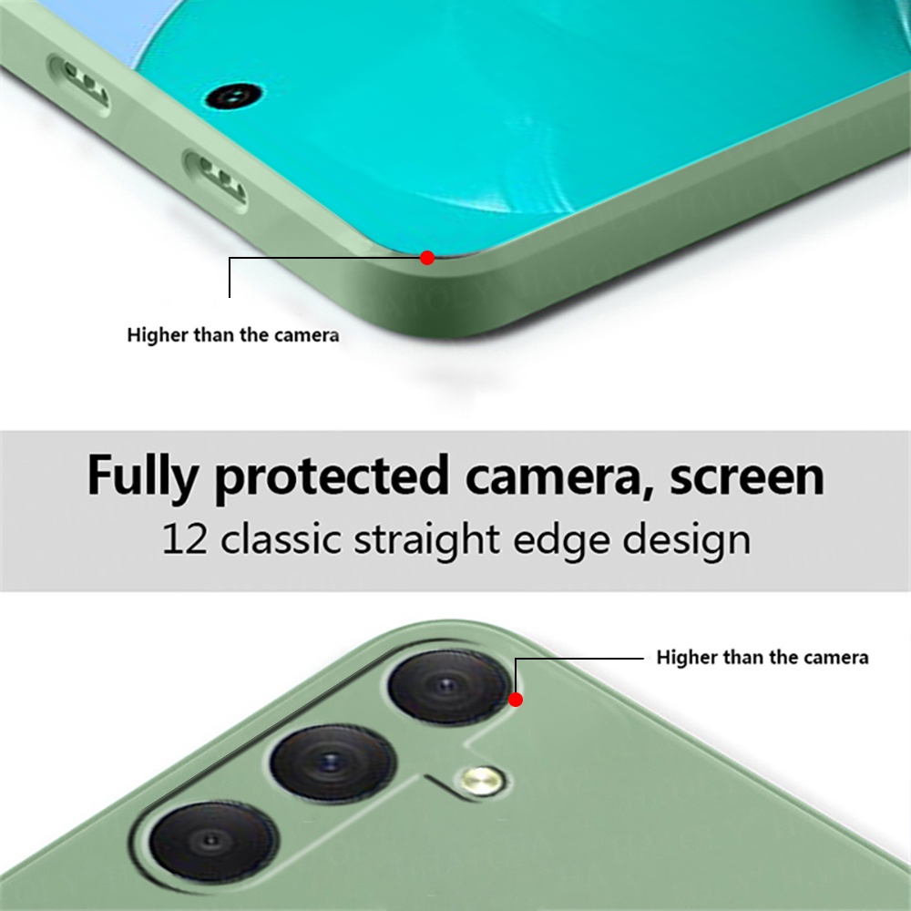Square Liquid Phone Cover For Samsung M54 M14 5G Camera Shell Shockproof Case For Galaxy A54 A34 A14 A M 54 14