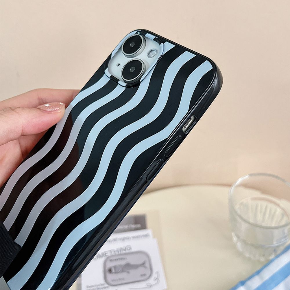 Ốp Điện Thoại TPU Mềm Họa Tiết Lượn Sóng Đơn Giản Chống Sốc Chống Bẩn Cho IPhone 14 13 12 11 Pro Max X XR 8 7 Plus