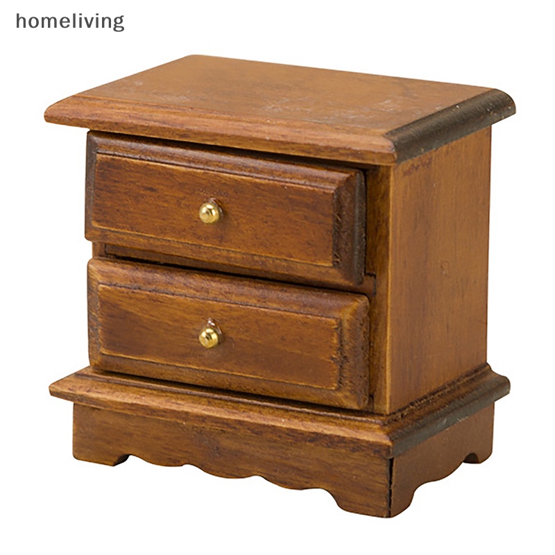 Mô Hình Tủ Hai Tầng Thủ Công Dùng Trang Trí Nhà Búp Bê 1: 12