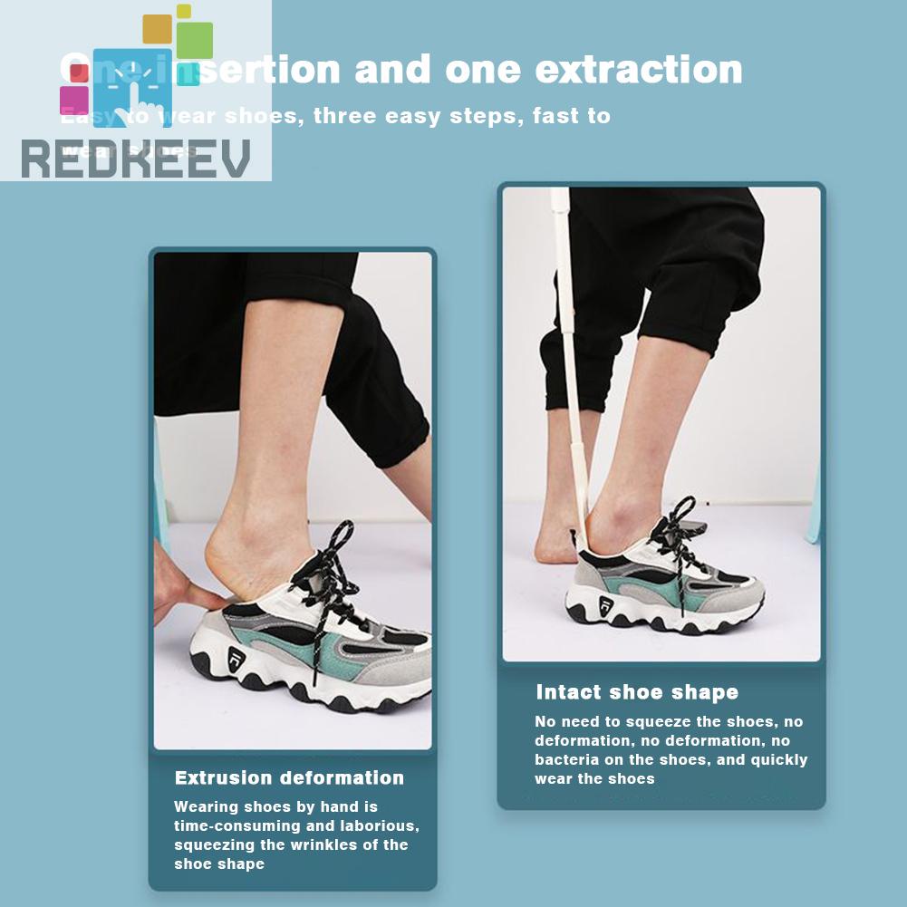 Dụng Cụ Hỗ Trợ Nâng Giày Thiết Kế Cán Dài Có Thể Điều Chỉnh