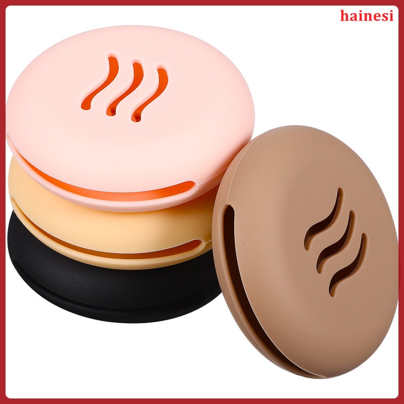 Set 4 Túi Silicone Tròn Đựng Mút Trang Điểm