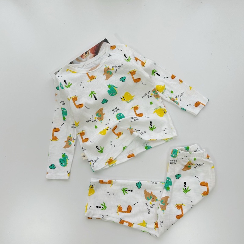BỘ COTTON MOZI HOẠ TIẾT CHO BÉ