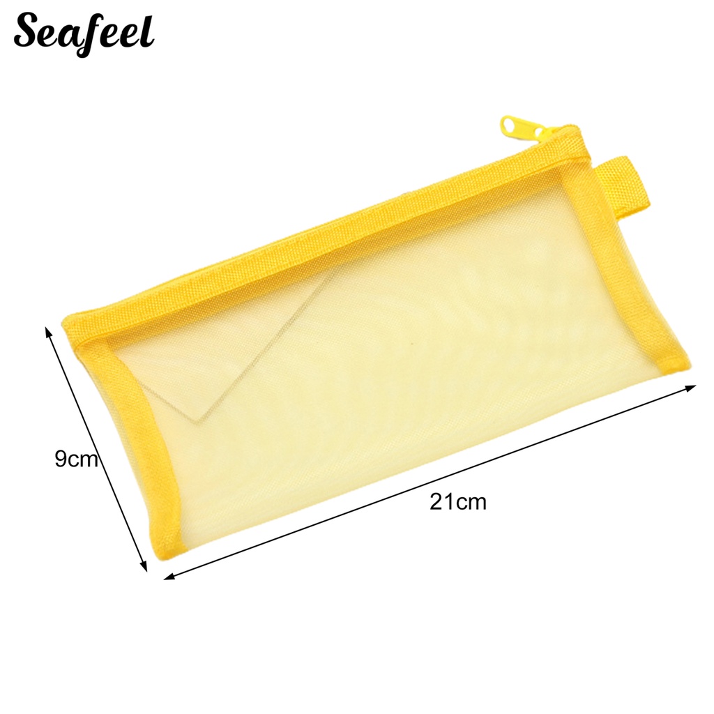 Túi Đựng Bút Chì Sức Chứa Lớn Có Khóa Kéo Có Thể Tái Sử Dụng Cho Học Sinh