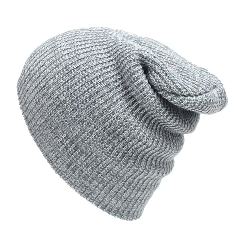 Mùa đông thường bông đan mũ đàn ông mũ rộng thùng thình beanie mũ móc mũ trượt tuyết ngoài trời