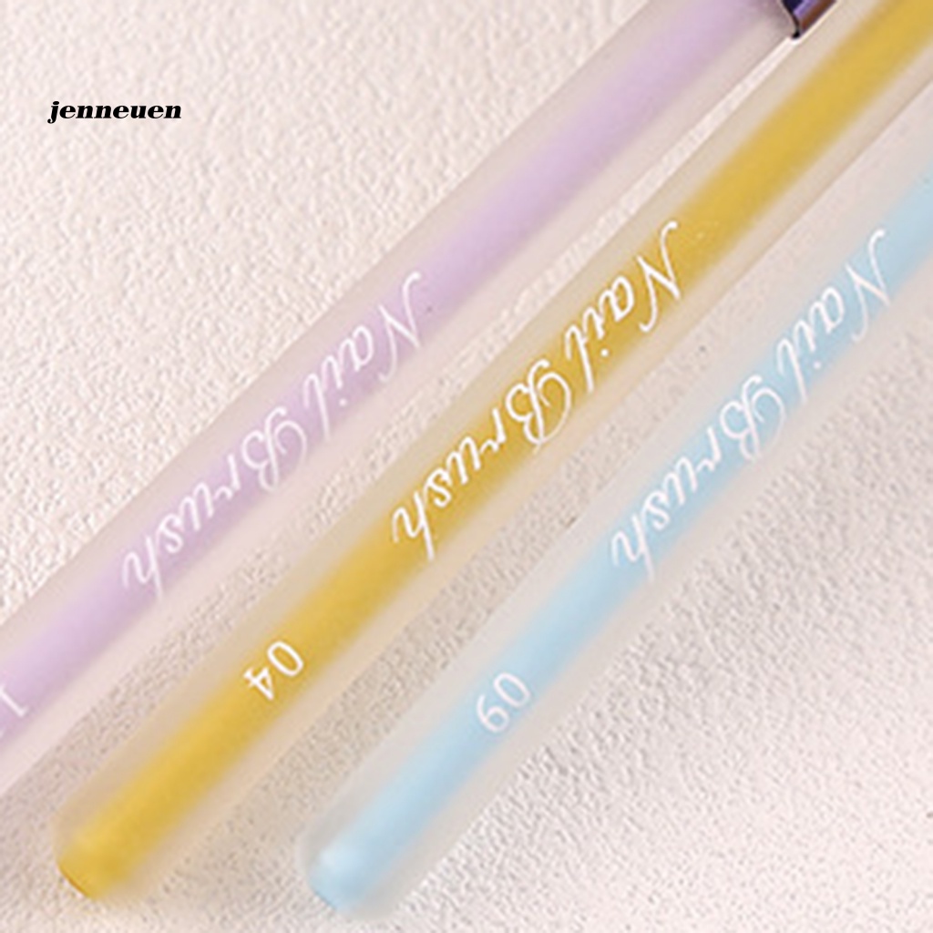 Bút Trang Trí Móng Nghệ Thuật Đầu Tròn Phẳng Đa Năng