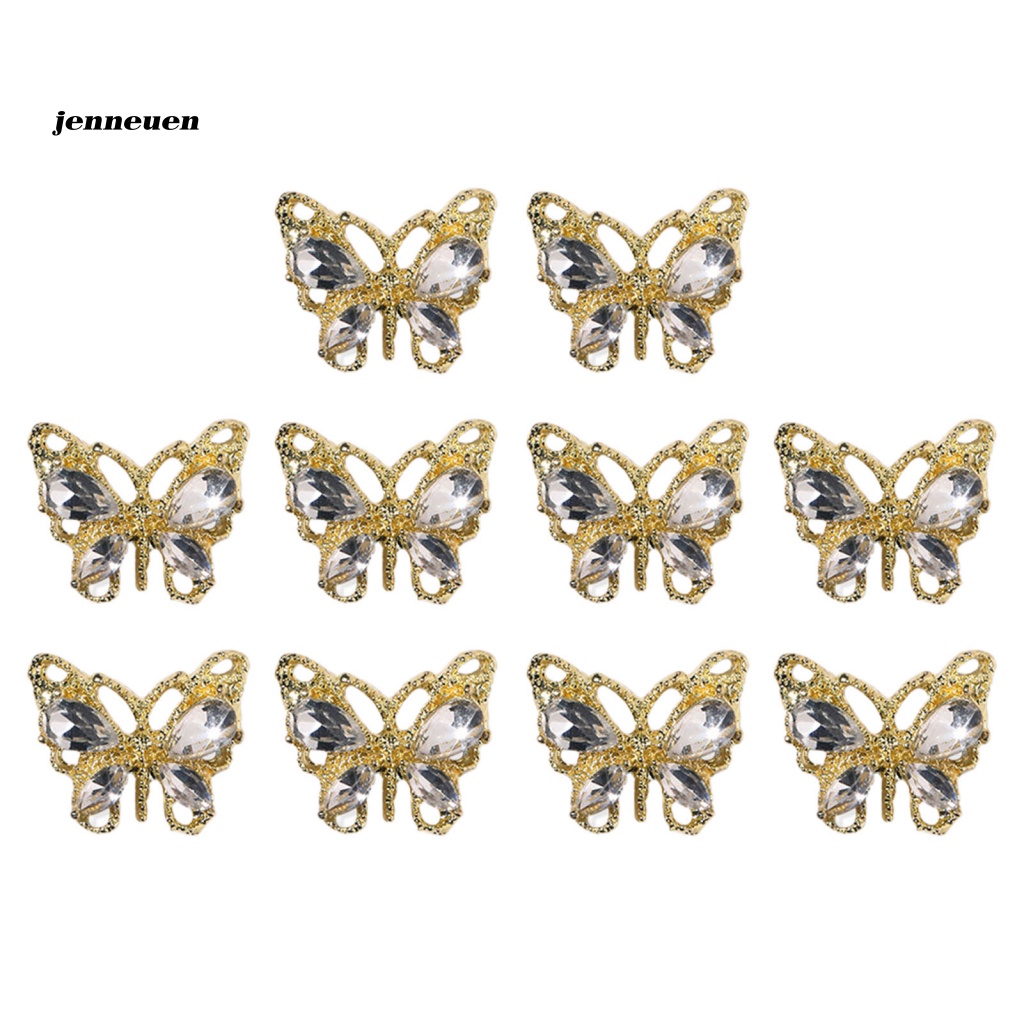 Set 10 Nhãn Dán Trang Trí Móng Tay Nghệ Thuật Ba Chiều Charms