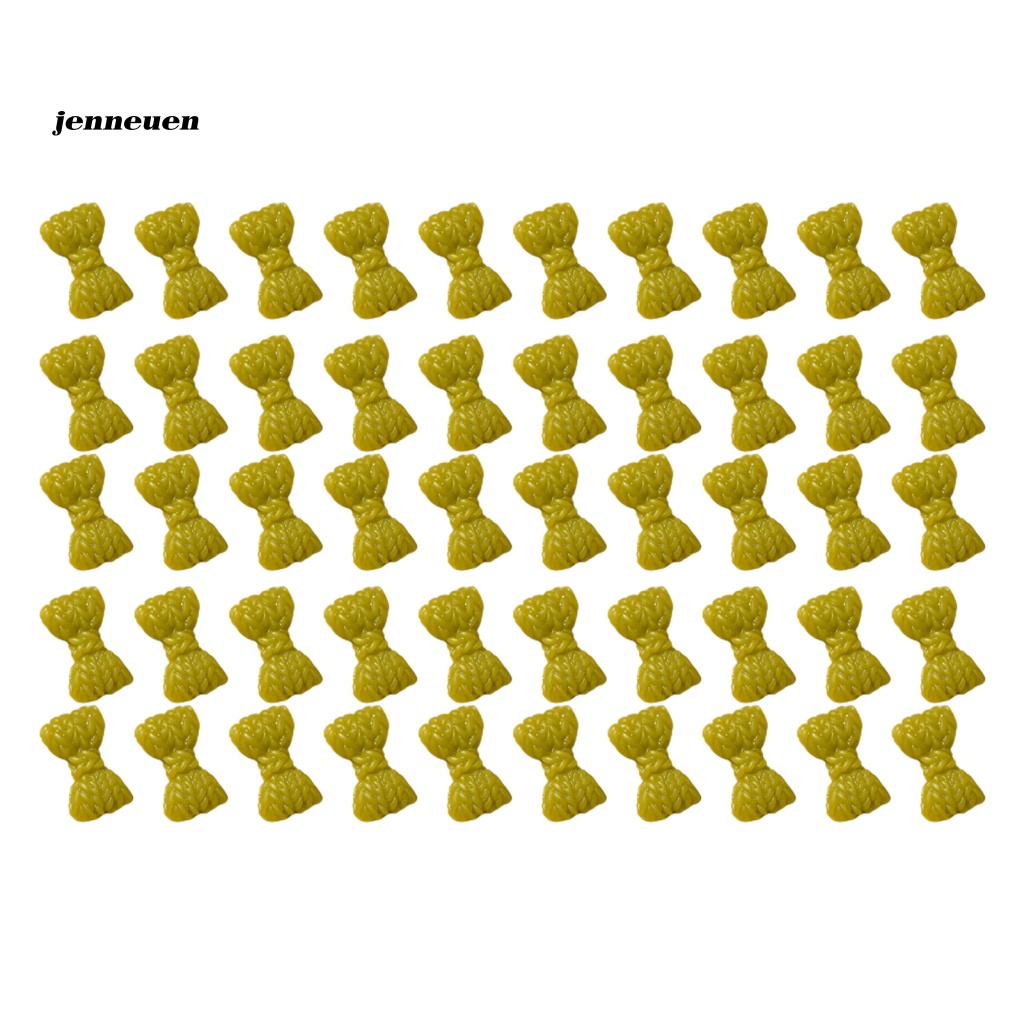 Bộ 50 Hạt Nơ 3D Bằng Nhựa Resin Trang Trí Móng Tay Nghệ Thuật