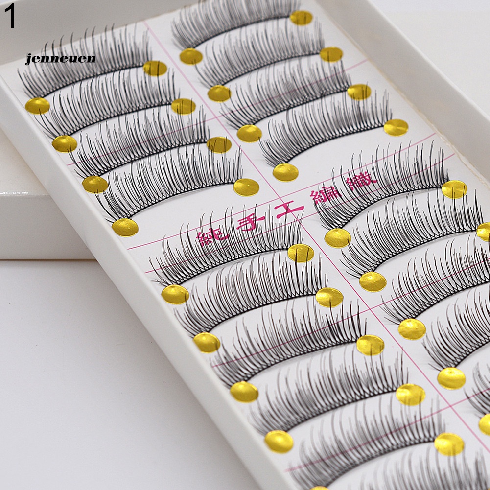 Set 10 Cặp Lông Mi Giả Dài Và Dày Tự Nhiên